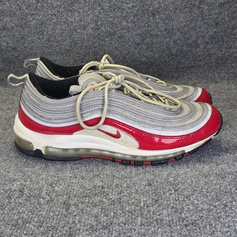 Nike Air Max 97 Men's Size 10 University Red/Pure Platinum Low Top 921826-009